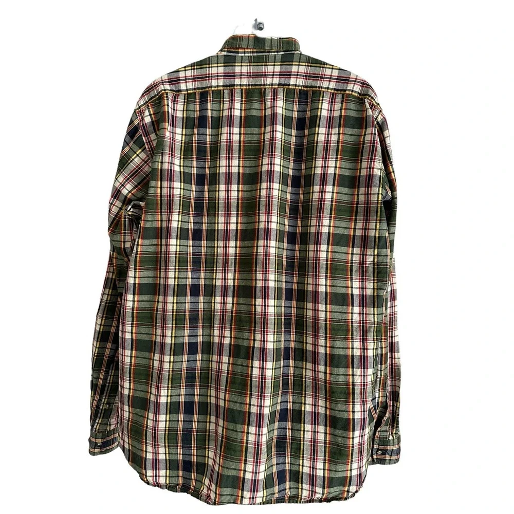 Best Made Co Mens Shirt Linen Blend XXL Button Casual Summer Plaid Tartan Preppy
